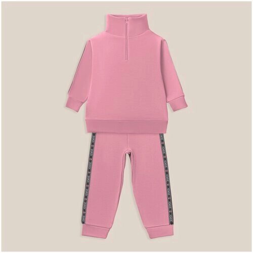Комплект одежды Lemive, свитшот и брюки, спортивный стиль, размер 34-128, розовый