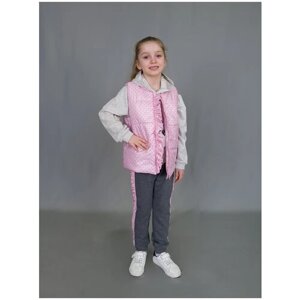 Комплект одежды MIDIMOD GOLD, спортивный стиль, размер 122-128, розовый
