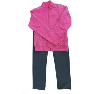 Комплект одежды , олимпийка и брюки, спортивный стиль, размер 164, розовый