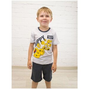Комплект одежды РиД - Родители и Дети, повседневный стиль, размер 98-104, серый
