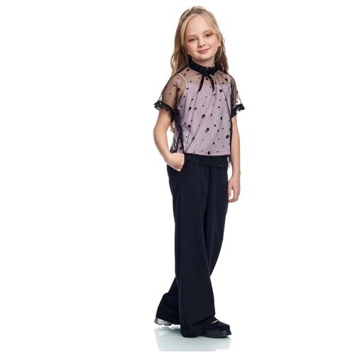 Комплект одежды Selina Style для девочек, шорты и легинсы и футболка и юбка, размер 128, черный