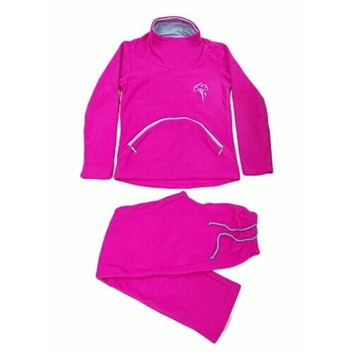 Костюм Царевна-Лебедь для девочек, свитшот и брюки, размер 34/146, розовый
