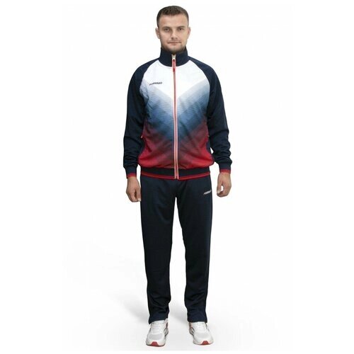 Костюм FORWARD, олимпийка и брюки, силуэт полуприлегающий, подкладка, размер 4XL, синий