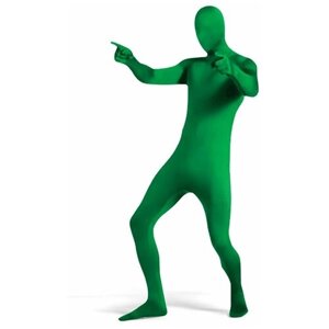 Костюм вторая кожа зентай (человек невидимка) на взрослого цвет зеленый, XL
