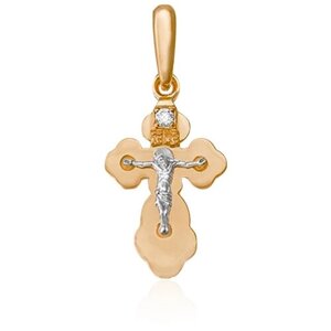 Крест даръ Крест из красного золота с бриллиантом (2018)