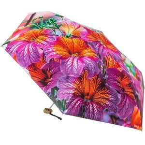 Мини-зонт RainLab, механика, 5 сложений, для женщин, фиолетовый