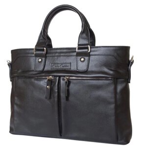 Мужская кожаная деловая сумка Carlo Gattini Talponera black 5019-01