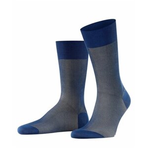 Мужские носки Falke, 1 пара, классические, нескользящие, размер 41-42, серый, синий