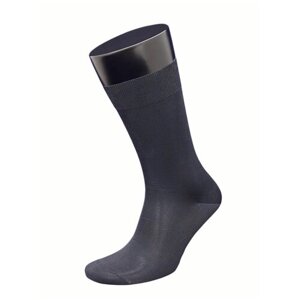 Мужские носки ГРАНД, 3 пары, высокие, бесшовные, антибактериальные свойства, размер 38/40, черный