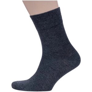 Мужские носки Grinston, 1 пара, классические, размер 27, серый