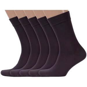 Мужские носки LorenzLine, 5 пар, размер 25 (39-40), коричневый