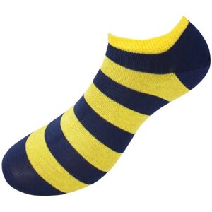 Мужские носки LUi, 1 пара, размер 39/42, желтый, синий
