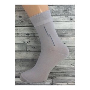 Мужские носки Маритекс, 10 пар, классические, усиленная пятка, износостойкие, размер 31, серый