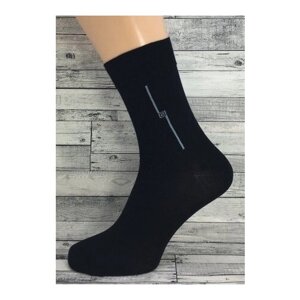 Мужские носки Маритекс, 15 пар, классические, усиленная пятка, износостойкие, размер 31, черный