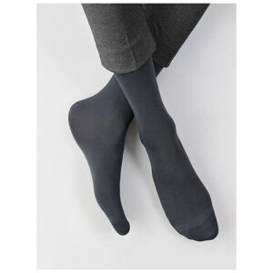 Мужские носки Omsa, 1 пара, 3 уп., классические, размер 45-47, серый