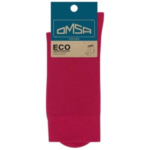 Мужские носки Omsa, 1 пара, классические, нескользящие, размер 39-41(25-27), красный, фуксия