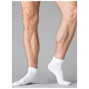 Мужские носки Omsa, 1 пара, укороченные, размер 45-47, белый
