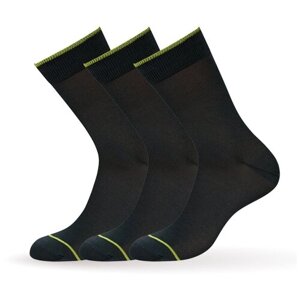 Мужские носки Omsa, 3 пары, 3 уп., высокие, размер 45-47, зеленый