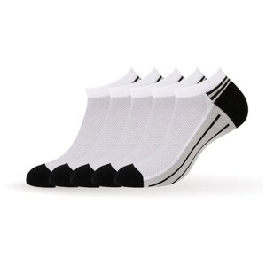 Мужские носки Omsa, 5 пар, 5 уп., укороченные, размер 39-41, серый