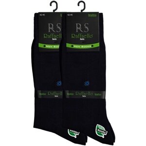 Мужские носки Raffaello Socks, 2 пары, высокие, воздухопроницаемые, размер 42-45, синий