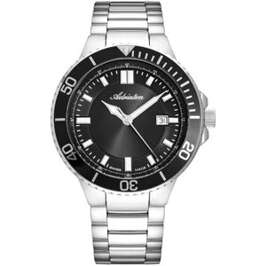 Наручные часы Adriatica Швейцарские наручные часы Adriatica A8317.5114Q, серебряный, черный