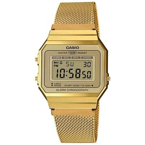 Наручные часы CASIO A700WMG-9A, золотой, серебряный