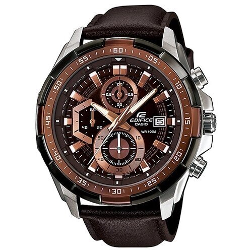 Наручные часы CASIO EFR-539L-5A, серебряный, коричневый