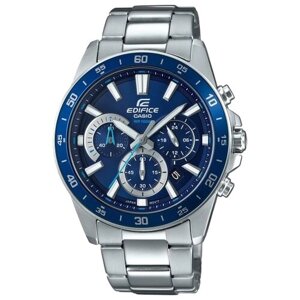 Наручные часы CASIO EFV-570D-2A, серебряный, синий