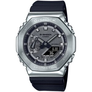 Наручные часы CASIO GM-2100-1A, черный, серебряный