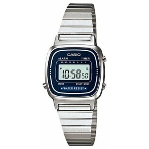 Наручные часы CASIO LA-670WA-2, серебряный, синий