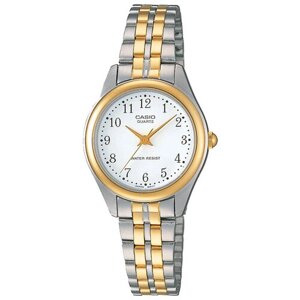 Наручные часы CASIO LTP-1129G-7B, серебряный, белый