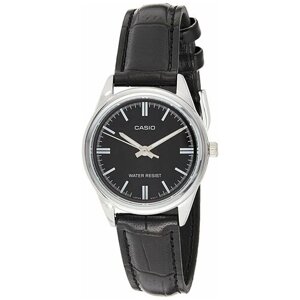 Наручные часы CASIO LTP-V005, черный, серебряный
