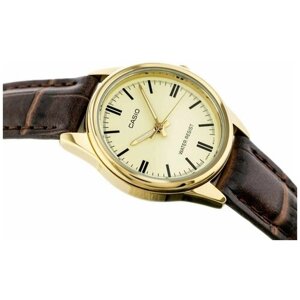 Наручные часы CASIO LTP-V005, золотой, коричневый