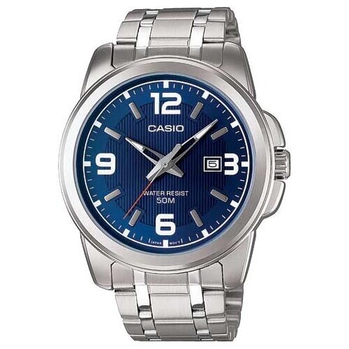 Наручные часы CASIO MTP-1314D-2A, серебряный, синий