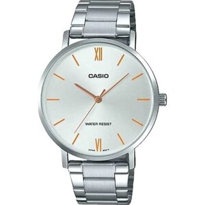 Наручные часы CASIO MTP-VT01, золотой, серебряный