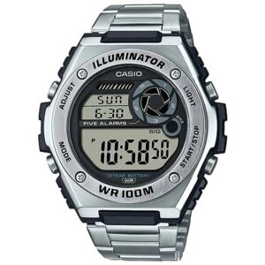 Наручные часы CASIO MWD-100HD-1AVEF, черный, серебряный