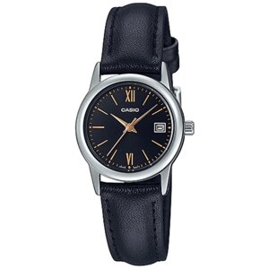 Наручные часы CASIO Наручные часы Casio Collection LTP-V002L-1B3, черный, серебряный