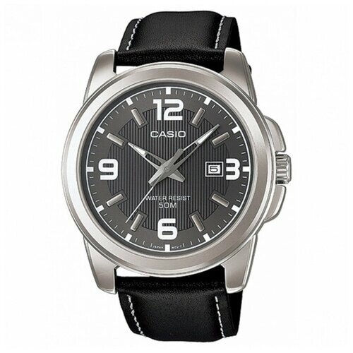 Наручные часы CASIO Японские наручные часы Casio Collection MTP-1314L-8A, серебряный, черный
