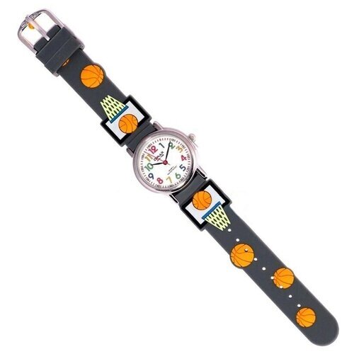 Наручные часы OMAX, кварцевые, корпус латунь, ремешок силикон, серый
