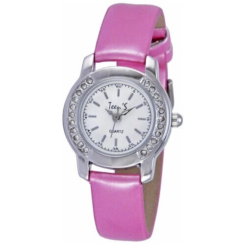 Наручные часы Тик-Так, кварцевые, ремешок полиуретан, водонепроницаемые, розовый