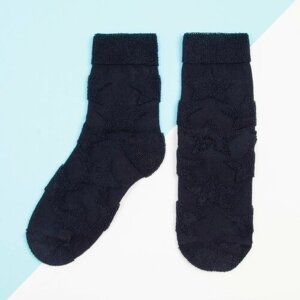 Носки для мальчика махровые KAFTAN "Звезды", размер 18-20 см, цвет тёмно-синий