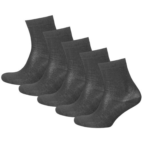 Носки для мальчиков Status классические, 5 пар, цвет серый, размер 20-22