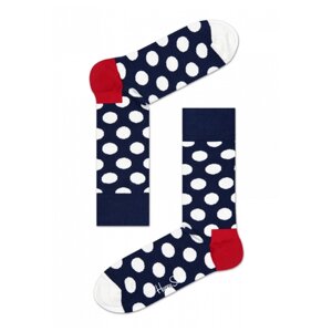 Носки Happy Socks, 1 пара, классические, размер 41-46, белый, синий