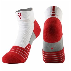 Носки justtrack, с утеплением, размер 40-45, красный, белый
