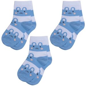 Носки RuSocks детские, 3 пары, размер 12-14, голубой