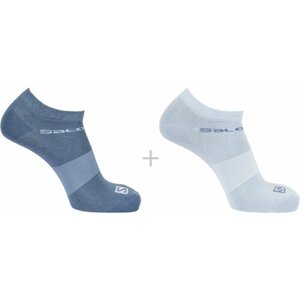 Носки Salomon, размер S, голубой, синий, 2 пары
