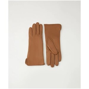 Перчатки Askent, демисезон/зима, натуральная кожа, размер 6.5, коричневый