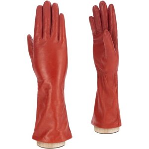 Перчатки ELEGANZZA зимние, натуральная кожа, подкладка, размер 7.5, коралловый