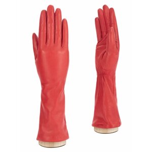 Перчатки ELEGANZZA зимние, натуральная кожа, подкладка, размер 7.5, красный