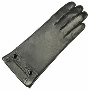 Перчатки Finnemax, демисезон/зима, натуральная кожа, размер 7, черный